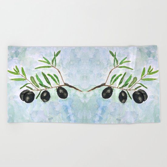 Olive 2 Beach Towel