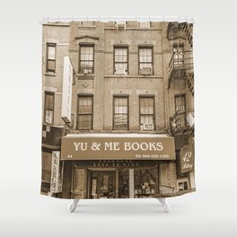 NYC Street | Sepia Photography Shower Curtain