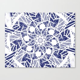 Navy and Lace  Canvas Print