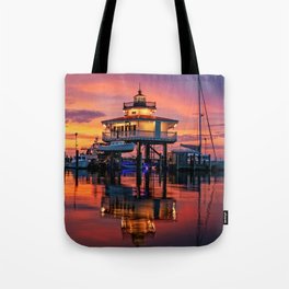 Choptank River Lighthouse Tote Bag