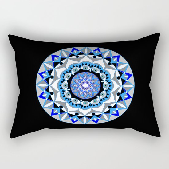 My Peace Mandhala | Secret Geometry | Energy Symbols Rectangular Pillow