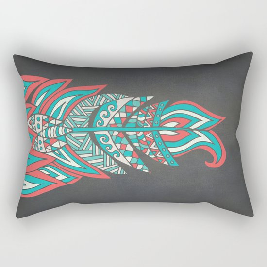 A Romantic Feather Rectangular Pillow