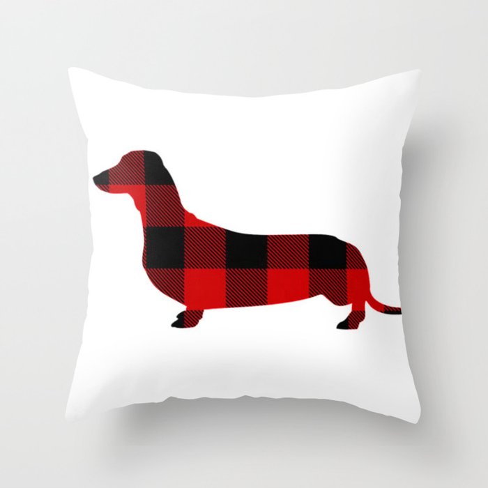 dachshund throw pillow