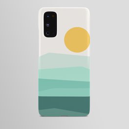 Abstract Landscape 09 Ice Blue Android Case