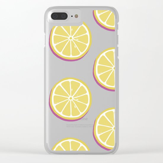 Lemons Clear iPhone Case