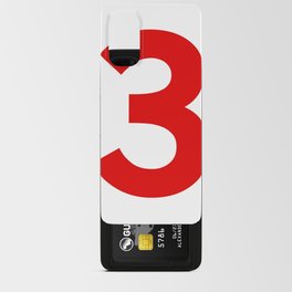 Number 3 (Red & White) Android Card Case
