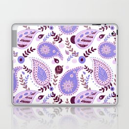 Purple paisley pattern Laptop Skin