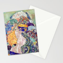 Gustav Klimt - Baby / Cradle Stationery Card