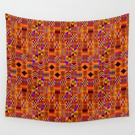 Kente Cloth // Persimmon & Red-Orange Wall Tapestry