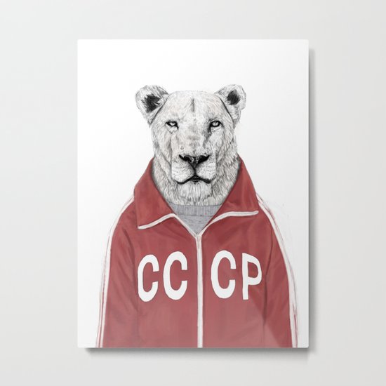 Soviet lion Metal Print