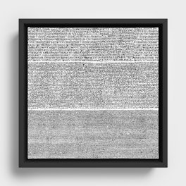 The Rosetta Stone Framed Canvas