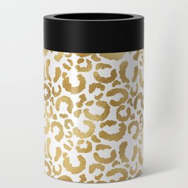 Leopard Gold Silver Modern Collection Can Cooler
