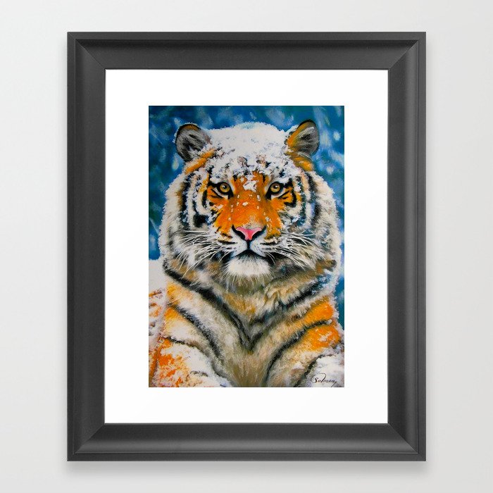 Siberian Tiger Framed Art Print