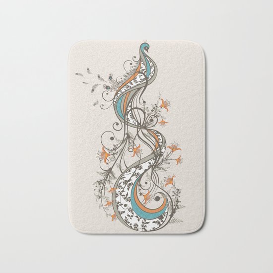 Peacock Bath Mat