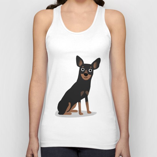 Min Pin - Cute Dog Series Unisex Tank Top