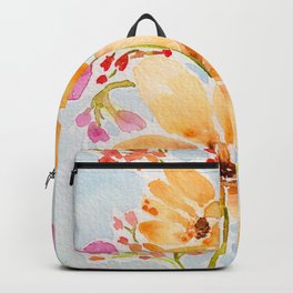 Golden Flowers in a Sweet Floral Mix Backpack