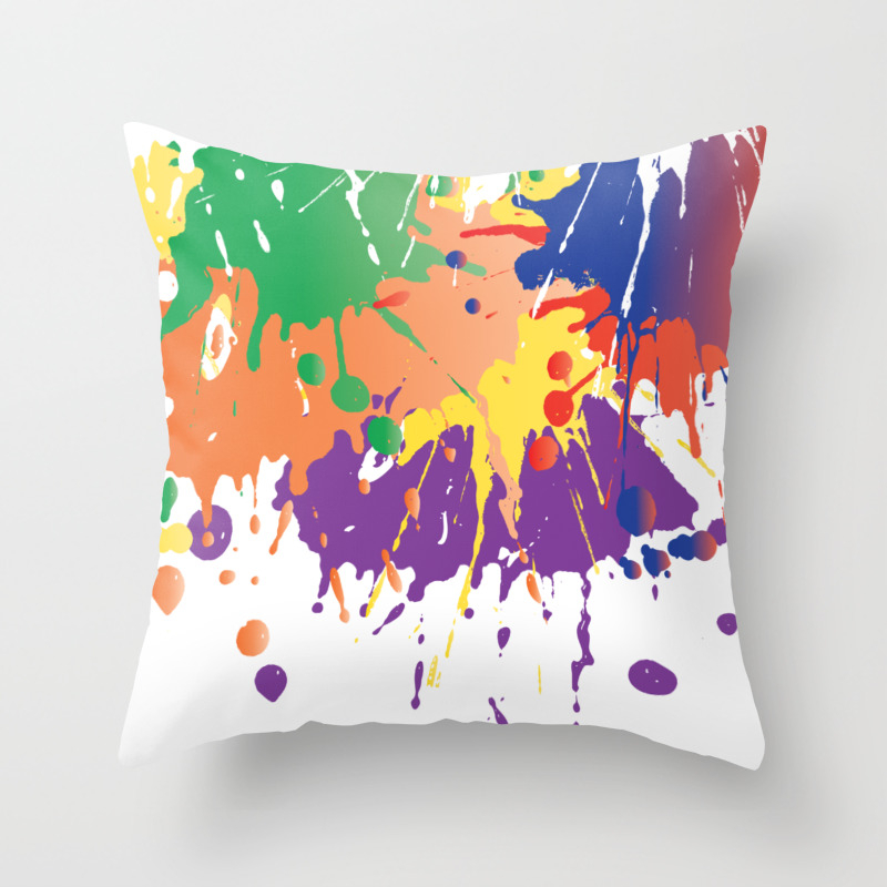 INLAYER Halloween Funny Throw Pillow 18x18 Multicolor