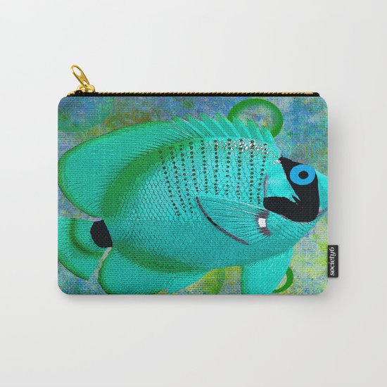 ANGEL FISH BLUE Carry-All Pouch
