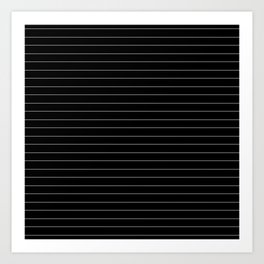 Pinstripe Art Prints Society6 Black White Pinstripe Minimalist Art Print