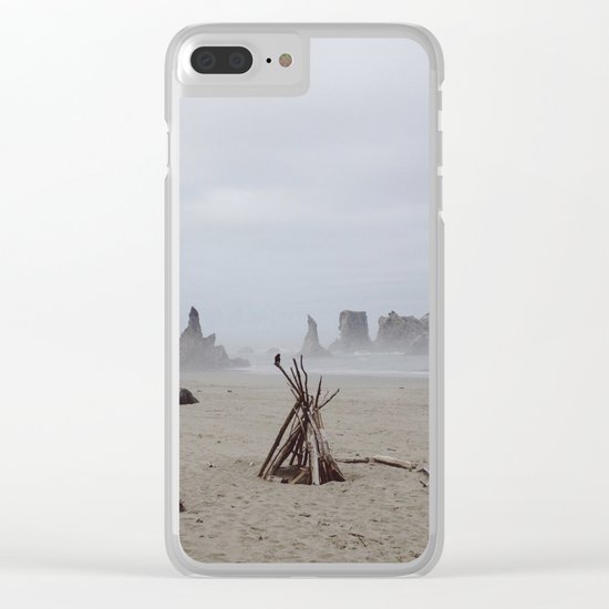 Bandon Beach Bird Clear iPhone Case