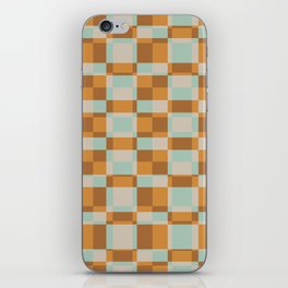 Checked in Desert Mint iPhone Skin
