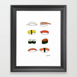 Sushi Gerahmter Kunstdruck
