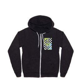 Abstract Shapes on Liquid Colors 2.0 Zip Hoodie