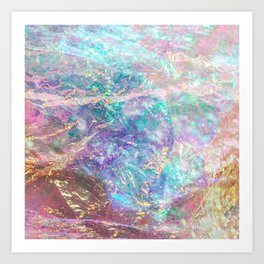 Iridescent Cellophane V Art Print