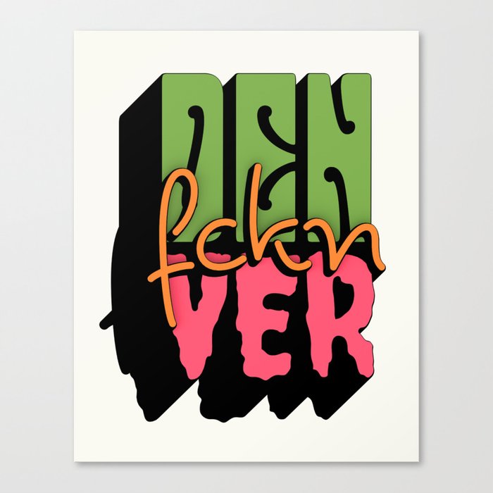 Denver 90s ( Den Fckn Ver ) Canvas Print