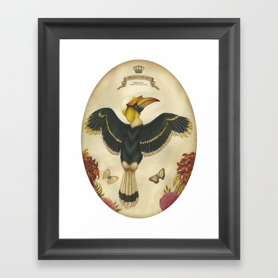 Great Hornbill Framed Art Print