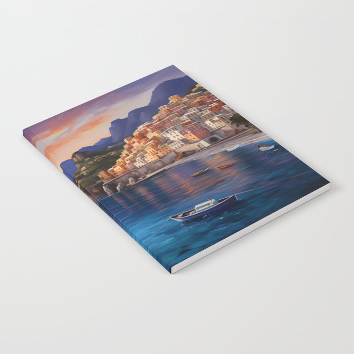 view of the Amalfi coast Italy Notebook