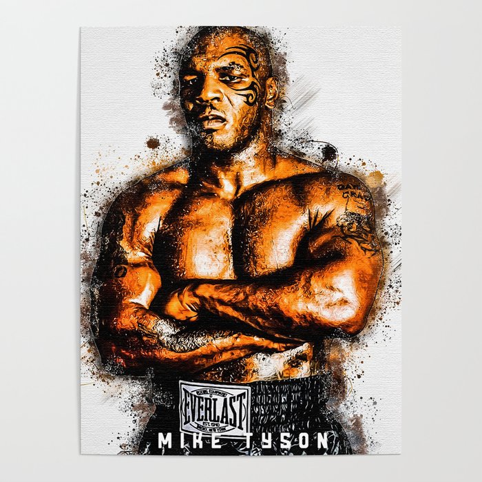 Boxer Mike Tyson copy Poster