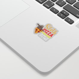 Sloth Eating Pizza Delivery Pizzeria Italian Sticker