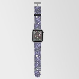 Bluebells and bumblebees - Violet Apple Watch Band