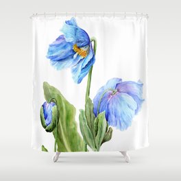 Himalayan Blue Shower Curtain
