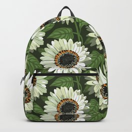 Venidium Zulu Warrior Flowers (White Monarch of The Veldt) Backpack | Venidiumflower, Plants, Botanical, Flourish, Graphicdesign, Bloom, Zuluwarrior, Geometryshapes, Floraldesign, Africandaisy 