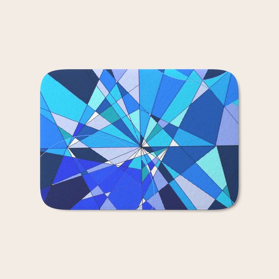 Broken Glasses Bath Mat