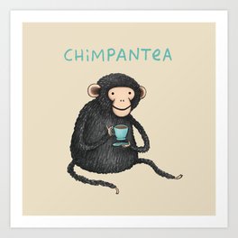 Chimpantea Art Print