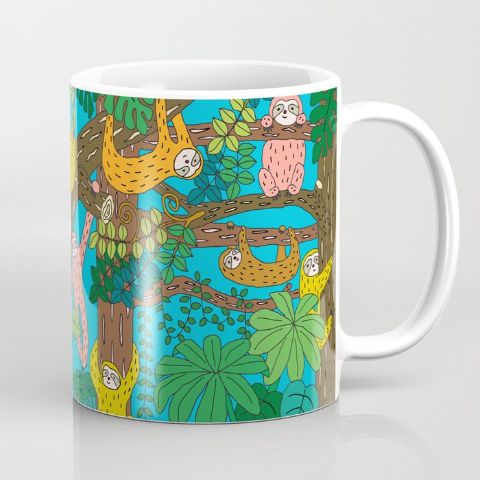 Happy Sloths Jungle Coffee Mug