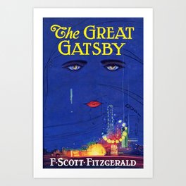 The Great Gatsby Book Cover Art Print