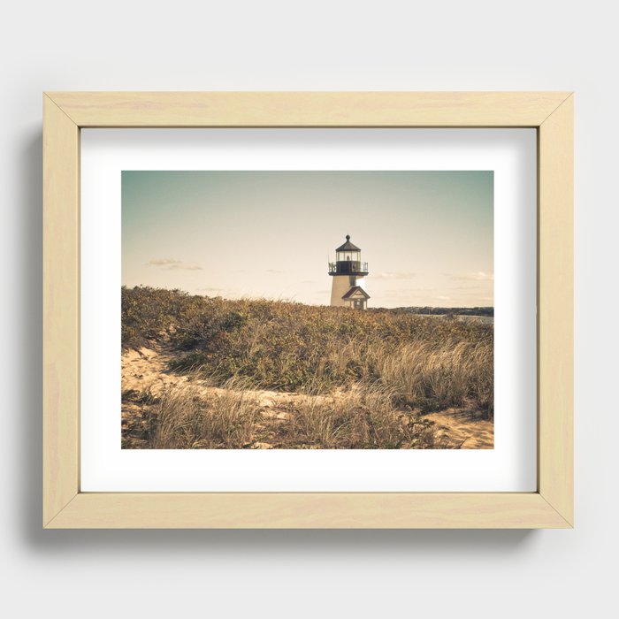 Nantucket Lighthouse Recessed Framed Print