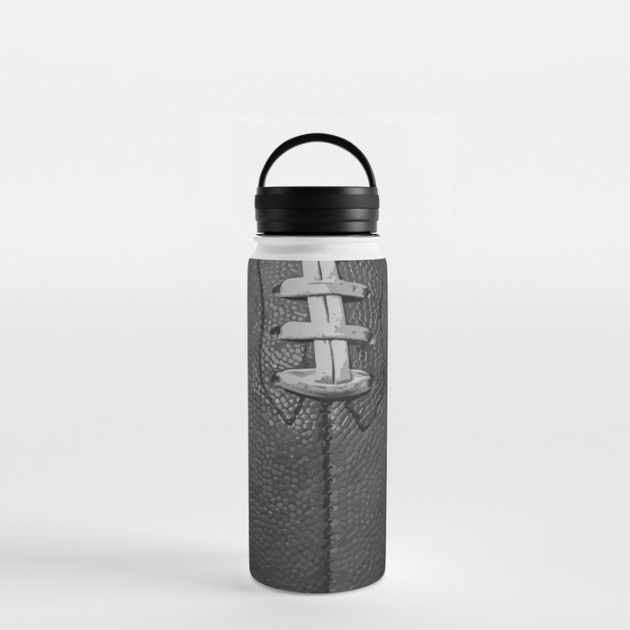 Big American Football - black &white Water Bottle