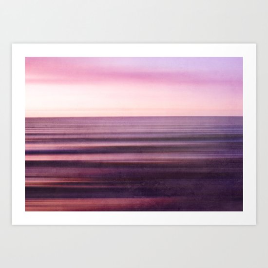 magenta Sea Art Print