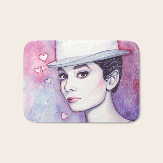Audrey Hepburn Bath Mat