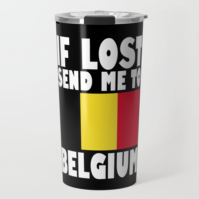 Belgium Flag Saying Travel Mug