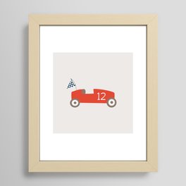 Soapbox Derby Red Car Framed Art Print