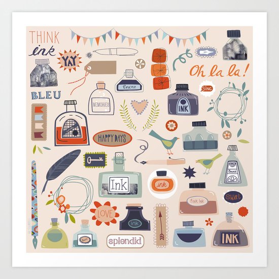 Ink Art Print
