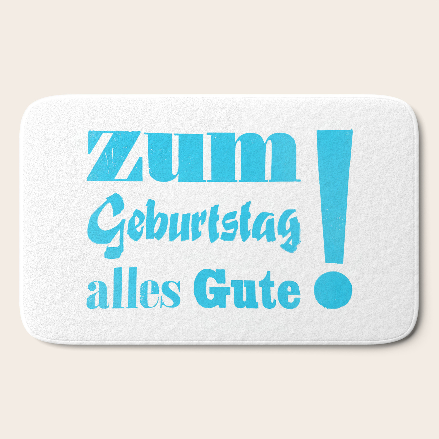 Happy Birthday Zum Geburtstag Alles Gute Bath Mat By Kathrinmay