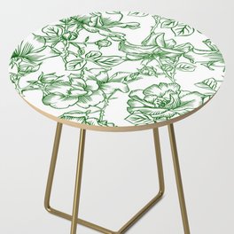 Floral Line Drawing 3 Side Table