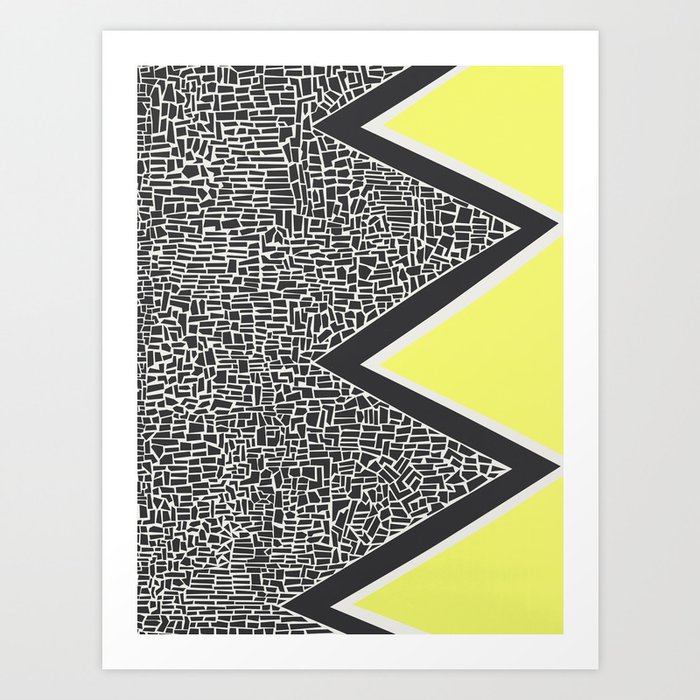 Abstract Mountain Range Art Print By Foxandvelvet Society6